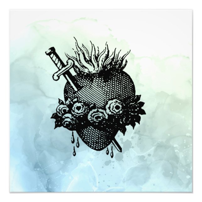 Sacred Heart Of Mary Photo Print (Front)