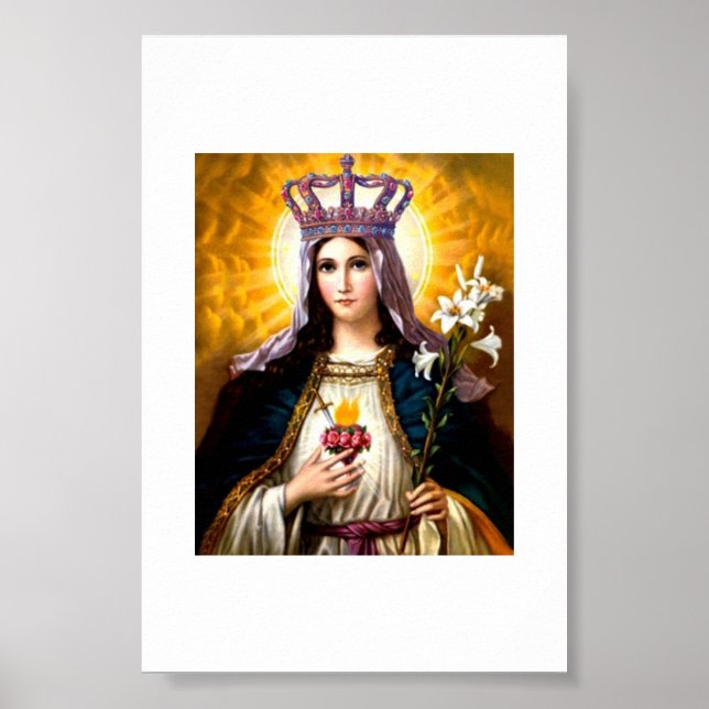 Sacred Heart of Mary Poster (Front)