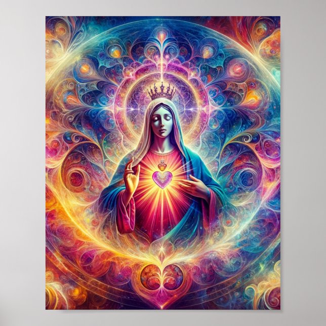 Sacred Heart of Mary Poster (Front)