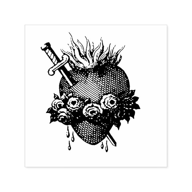 Sacred Heart of Mary  Self-inking Stamp (Design)