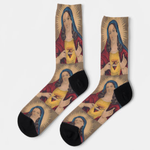 Sacred Heart of Mary Socks