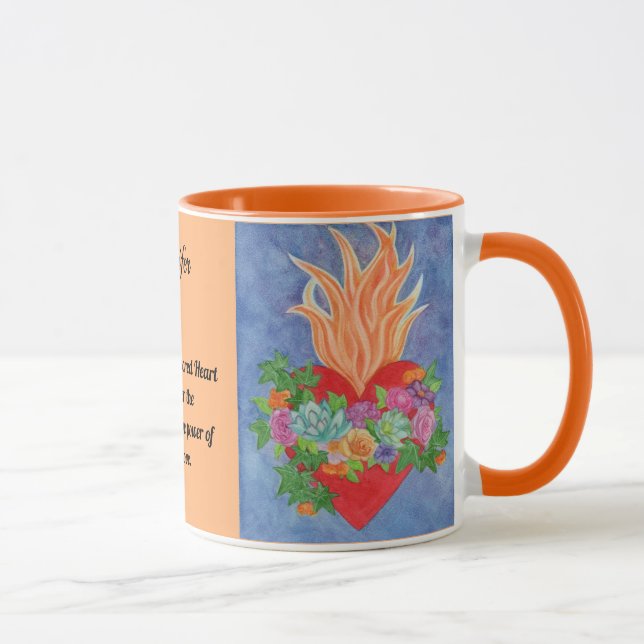 SACRED HEART Personalise Birthday Gift Coffee Cup (Right)