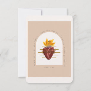 Sacred Heart Prayer Card