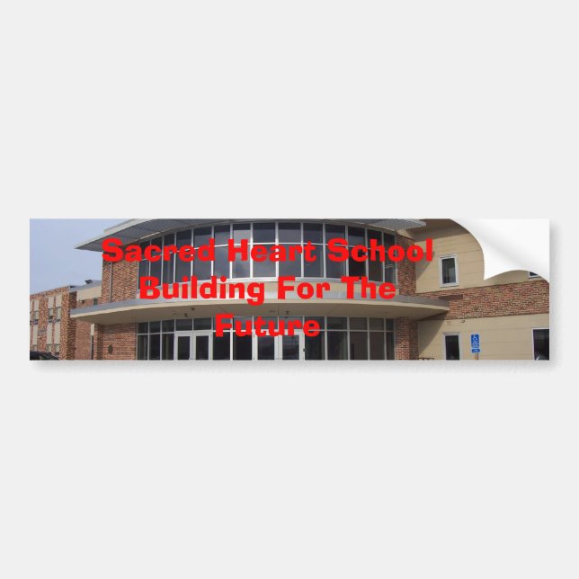 SACRED HEART SCHOOL BUMPER STICKER (Front)