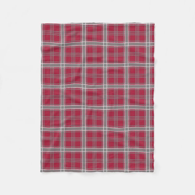 Sacred Heart University Tartan Fleece Blanket (Front)