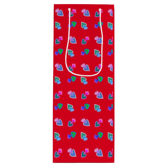 Sacred Heart  Wine Gift Bag (Front)