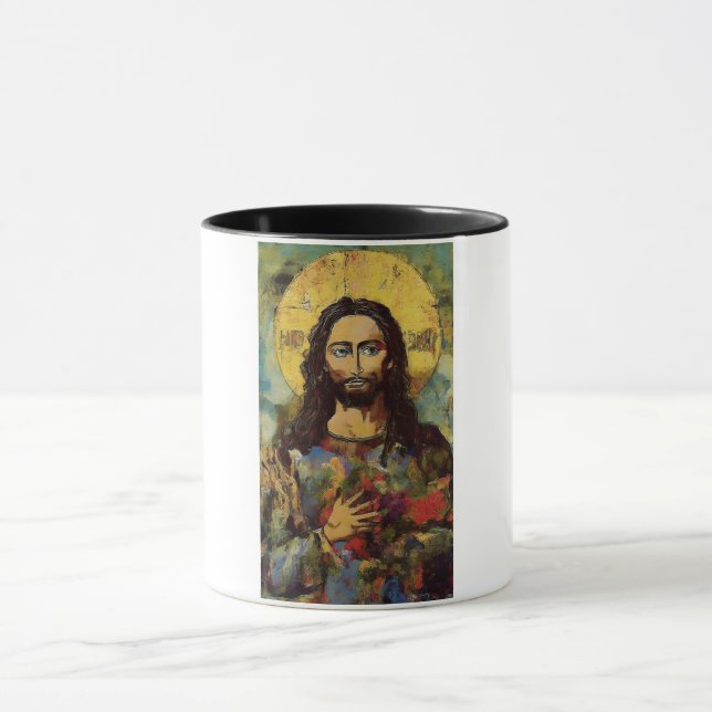 Sacred Hoops Basketball Art Mug (Center)