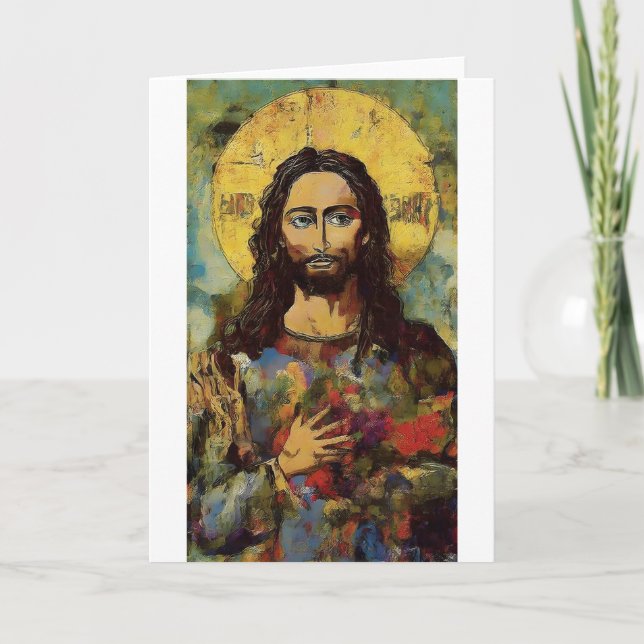 Sacred Hoops Greeting Card (Front)