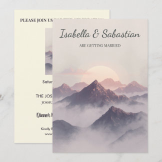 Sacred Horizon Spiritual Boho Wedding Invitation