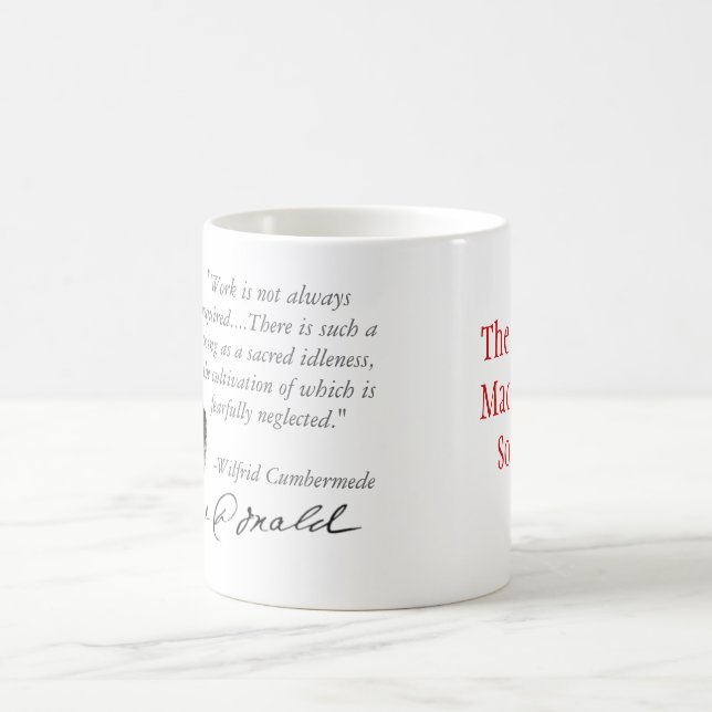 Sacred Idleness Coffee Mug (Center)