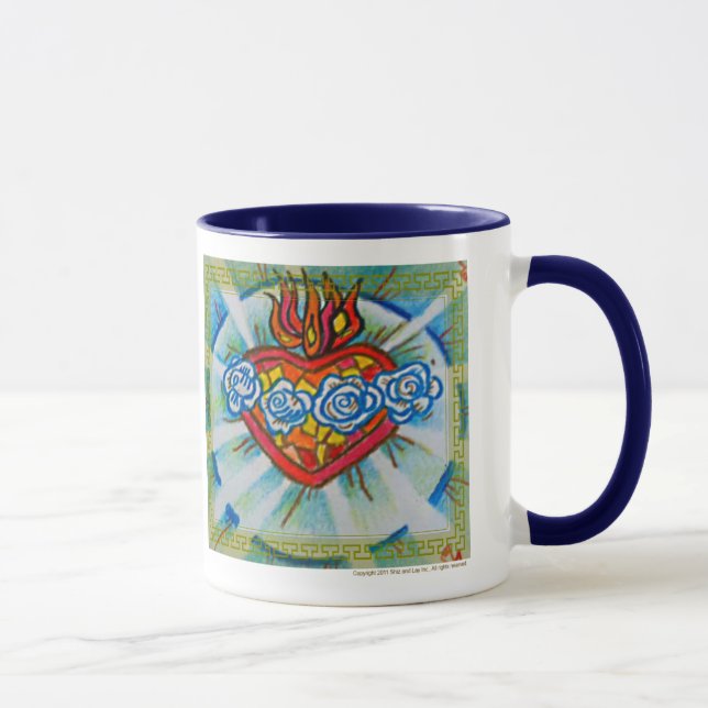 Sacred Immaculate Heart of Mary: Pray for Us Mug (Right)