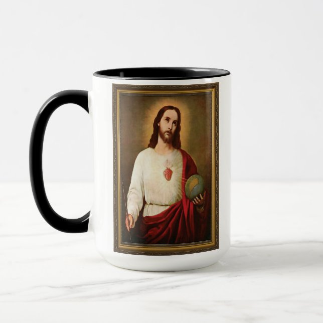 Sacred & Immaculate Hearts Coffee Mug (Left)
