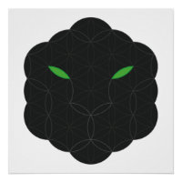 Sacred Jaguar- Face of Life, Black.