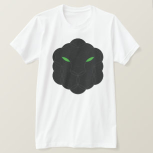 Sacred Jaguar- Face of Life, Black. T-Shirt