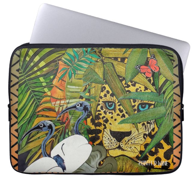 Sacred Leopard Laptop Sleeve (Front)
