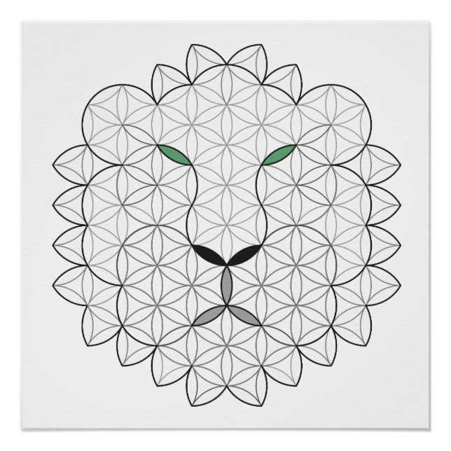 Sacred Lion, B01/BW. Poster (Front)