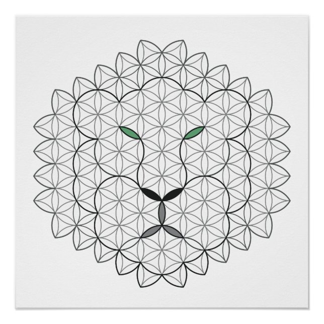 Sacred Lion, B051/BW. Poster (Front)