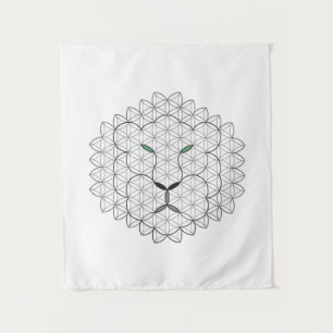 Sacred Lion, B051/BW. Tapestry