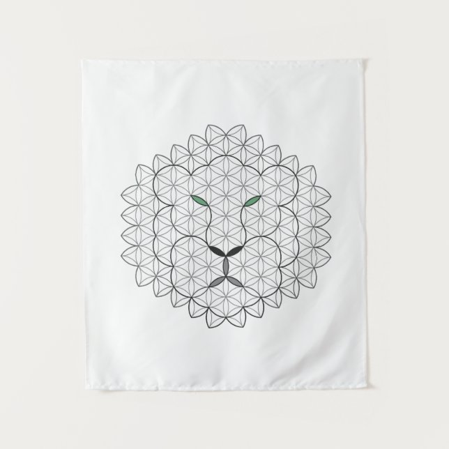 Sacred Lion, B051/BW. Tapestry (Front)