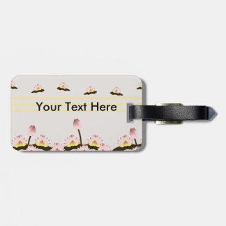 Sacred Lotus Flower Luggage Tag