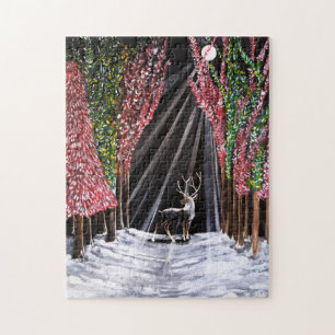Sacred Messenger of Nara Painting by Alfred Fox Jigsaw Puzzle