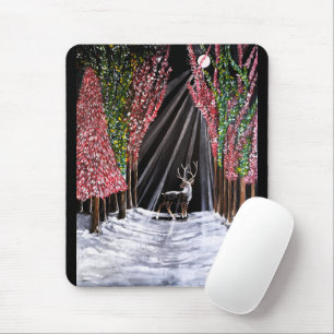 Sacred Messenger of Nara Painting by Alfred Fox Mouse Mat