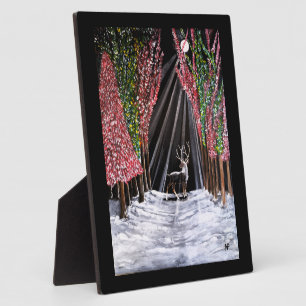 Sacred Messenger of Nara Painting by Alfred Fox Plaque
