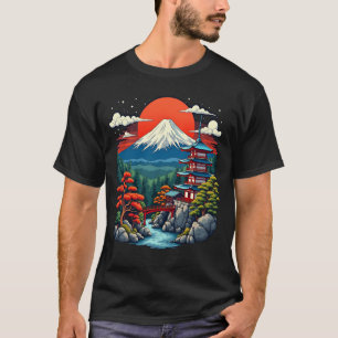 Sacred Mount Fuji Minka Japanese Art Tee