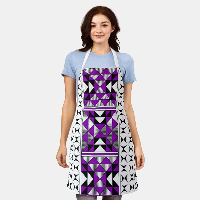 Sacred Mountains in Purple Apron (Worn)