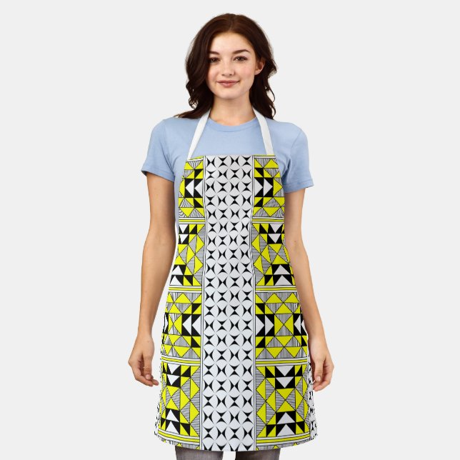 Sacred Mountains in Yellow Apron (Worn)