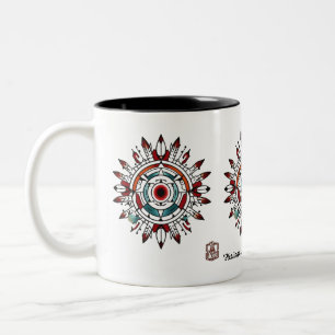 "Sacred Patterns" Two-Tone Coffee Mug