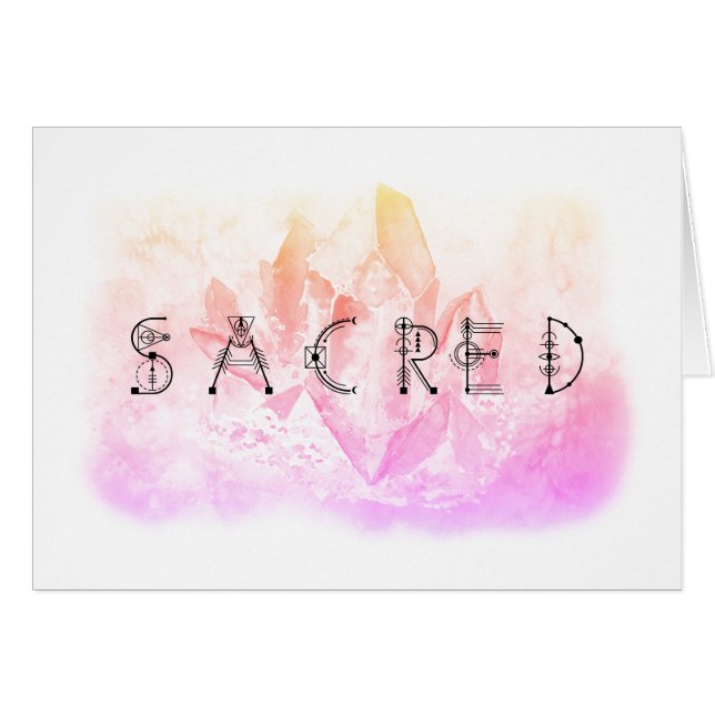 *~* SACRED Pink  Lavender Crystal (Front Horizontal)