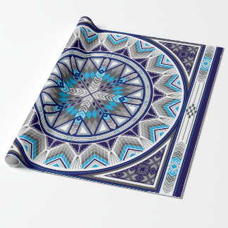 Sacred Places (Blue) Wrapping Paper