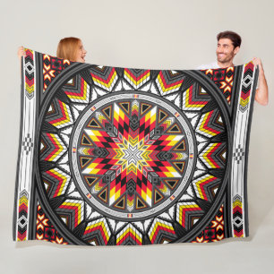 Sacred Places Red Fleece Blanket
