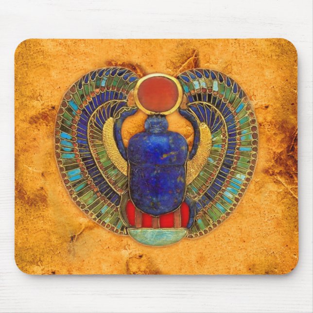 Sacred Scarab of Ancient Egypt Mouse Mat (Front)