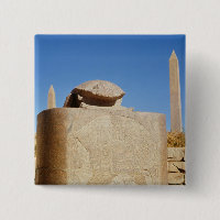 Sacred scarab statue in the Temple of Amun