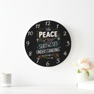 Sacred Scripture Adorned Shirt Large Clock