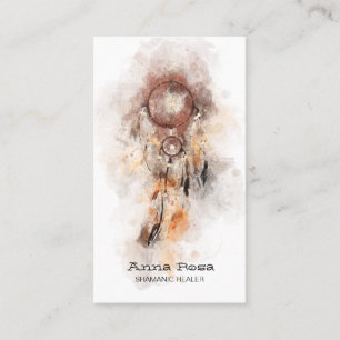 *~* Sacred Shamanic Dream Catcher Tribal Shaman Business Card