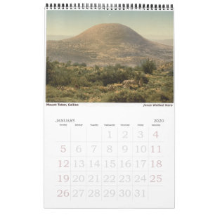 Sacred Sites in the Holy Land Calendar