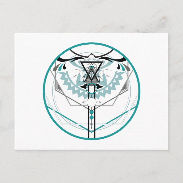 sacred solar glyph postcard (Front)
