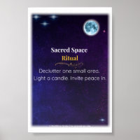 Sacred Space Ritual – Vertical Poster Print (4x6)