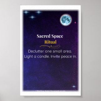 Sacred Space Ritual – Vertical Poster Print (4x6)