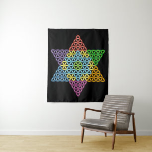 Sacred Star - Star Of Life, 04/3D-CF. Tapestry