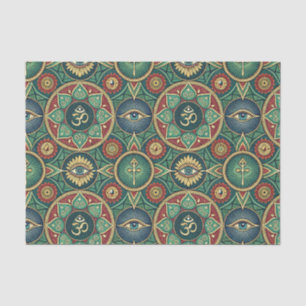 Sacred Symbol Zen Mandala - Spiritual Pattern Tissue Paper
