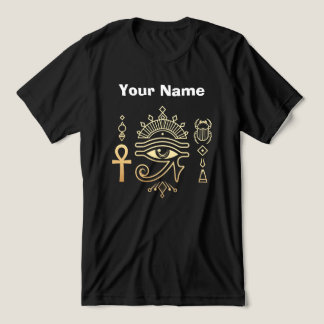 Sacred Symbols of Egypt Ankh Eye of Horus T-Shirt Tri-Blend Shirt