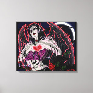 Sacred- The Dark Angel Stretched Canvas Prints