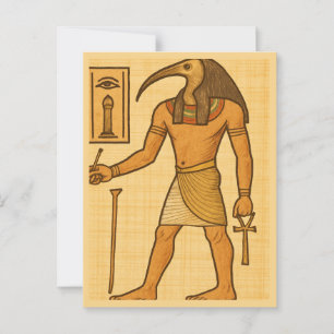 Sacred Thoth Divine Wisdom God Postcard