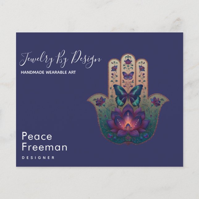 Sacred Transformation | Hamsa Hand Design Flyer (Back)