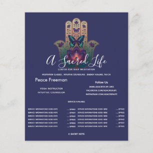 Sacred Transformation Hamsa Hand Design Flyer