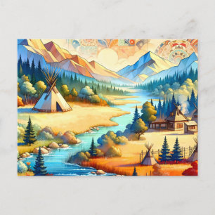 Sacred Valley - Native American Tribal Landscape Postcard
